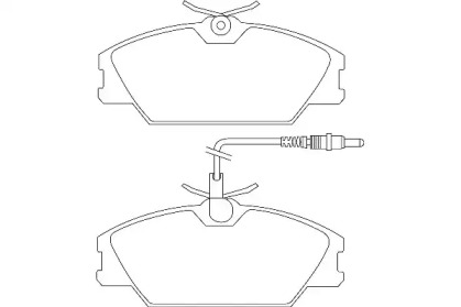 Комплект тормозных колодок WAGNER WBP21388A