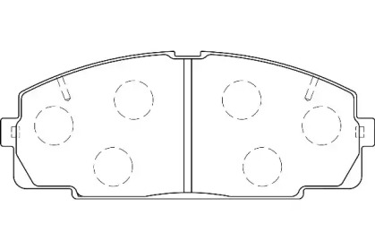 Комплект тормозных колодок WAGNER WBP21468A