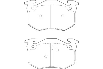 Комплект тормозных колодок WAGNER WBP21600A
