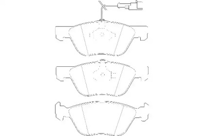 Комплект тормозных колодок WAGNER WBP21636A