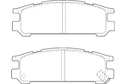 Комплект тормозных колодок WAGNER WBP21703A