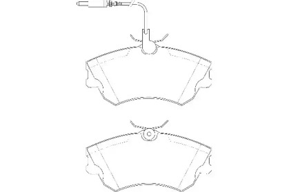 Комплект тормозных колодок WAGNER WBP21888A