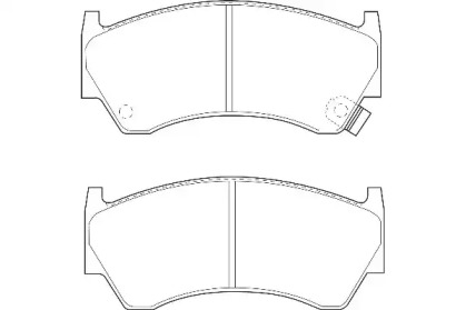 Комплект тормозных колодок WAGNER WBP23004A