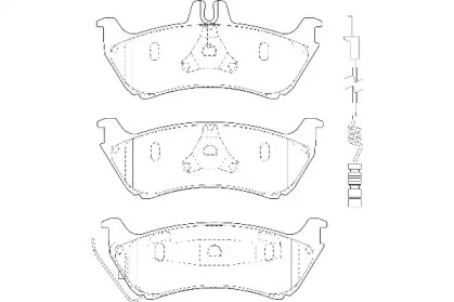 Комплект тормозных колодок WAGNER WBP23190A