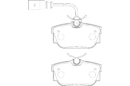 Комплект тормозных колодок WAGNER WBP23224A