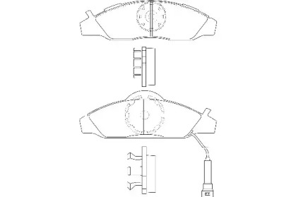 Комплект тормозных колодок WAGNER WBP23230A