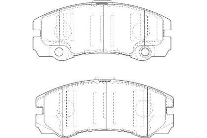 Комплект тормозных колодок WAGNER WBP23250A