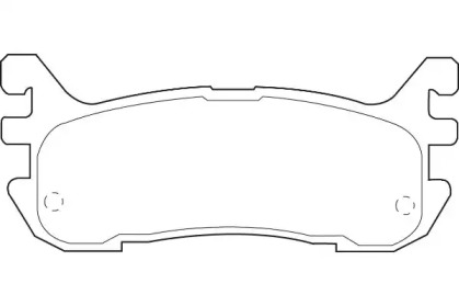 Комплект тормозных колодок WAGNER WBP23387A