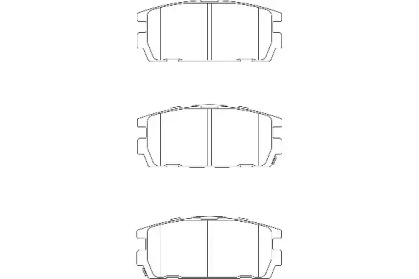Комплект тормозных колодок WAGNER WBP23813A
