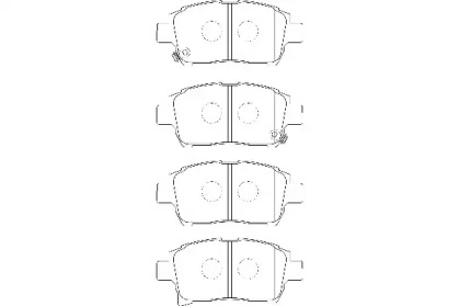 Комплект тормозных колодок WAGNER WBP23904A