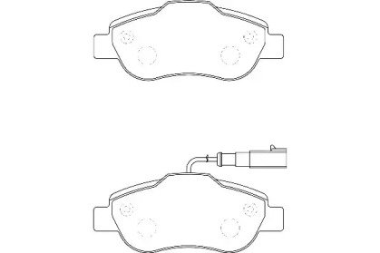 Комплект тормозных колодок WAGNER WBP24072B