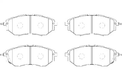 Комплект тормозных колодок WAGNER WBP24222A