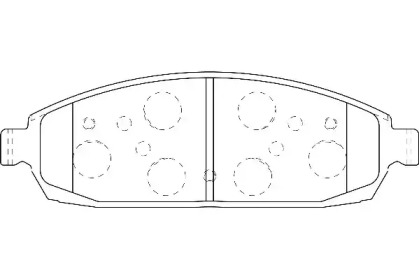 Комплект тормозных колодок WAGNER WBP24250A