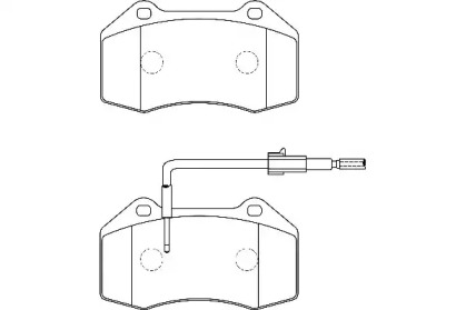 Комплект тормозных колодок WAGNER WBP24687A