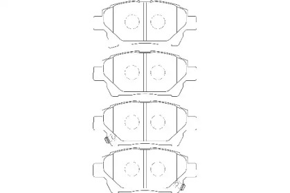 Комплект тормозных колодок WAGNER WBP24778A