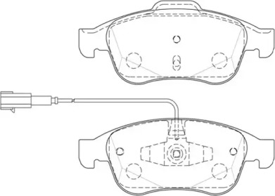 Комплект тормозных колодок WAGNER WBP25180A