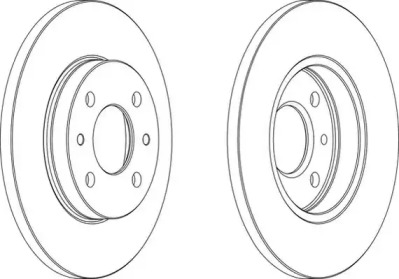 Тормозной диск WAGNER WGR0125-1