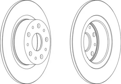 Тормозной диск WAGNER WGR0805-1