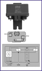 Реле, система накаливания HITACHI 132071