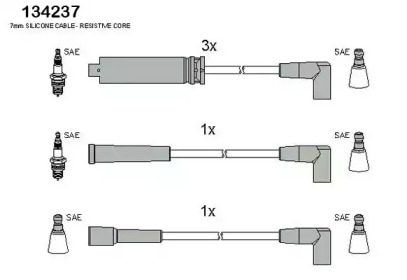 Комплект электропроводки HITACHI 134237