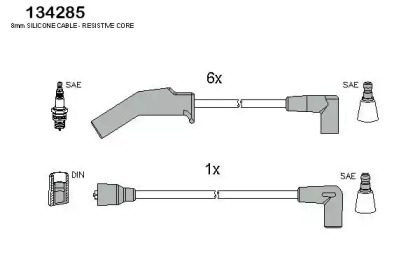 Комплект электропроводки HITACHI 134285