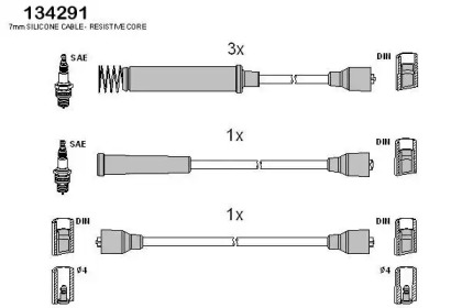 Комплект электропроводки HITACHI 134291