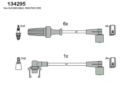 Комплект электропроводки HITACHI 134295