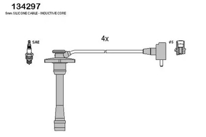 Комплект электропроводки HITACHI 134297