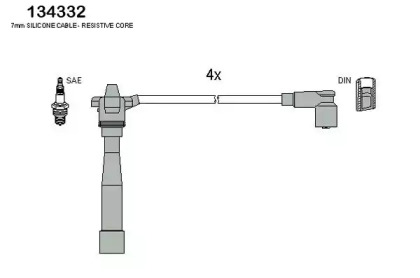 Комплект электропроводки HITACHI 134332