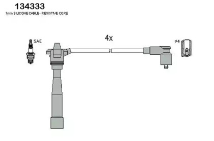 Комплект электропроводки HITACHI 134333