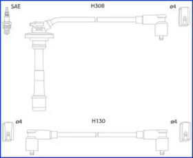 Комплект электропроводки HITACHI 134562