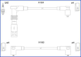 Комплект электропроводки HITACHI 134700