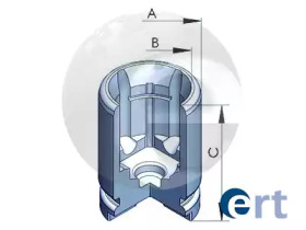 Поршень, корпус скобы тормоза ERT 150227-C