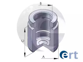 Поршень, корпус скобы тормоза ERT 150582-C