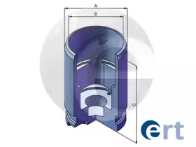 Поршень, корпус скобы тормоза ERT 150876-C