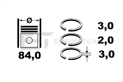 Комплект колец ET ENGINETEAM R1000300