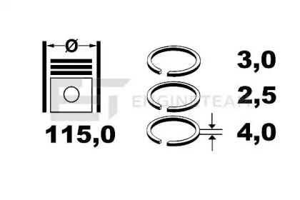 Комплект колец ET ENGINETEAM R1006000