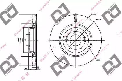 Тормозной диск DJ PARTS BD2188