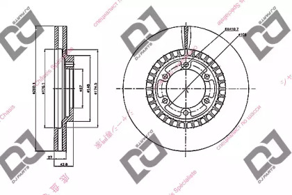 Тормозной диск DJ PARTS BD2190