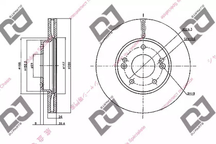 Тормозной диск DJ PARTS BD2191