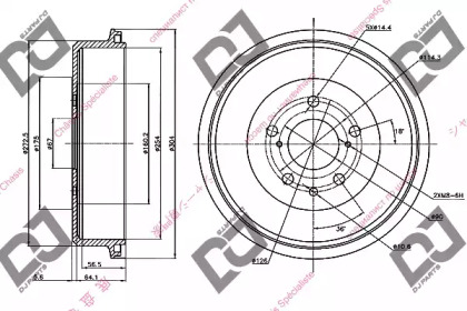 Тормозной барабан DJ PARTS BR1108