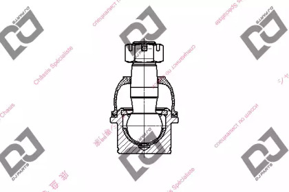 Несущий / направляющий шарнир DJ PARTS DB1141