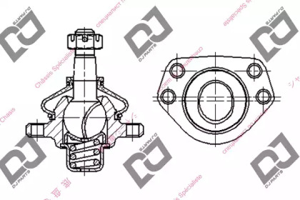 Несущий / направляющий шарнир DJ PARTS DB1148