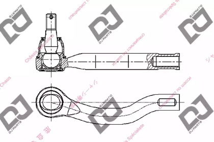 Наконечник поперечной рулевой тяги DJ PARTS DE1395