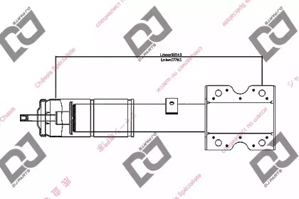 Амортизатор DJ PARTS DS1238HS