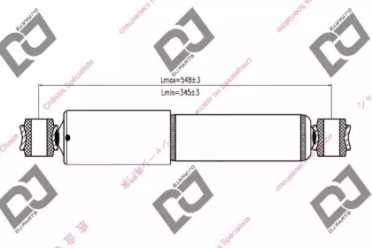 Амортизатор DJ PARTS DS1256GT