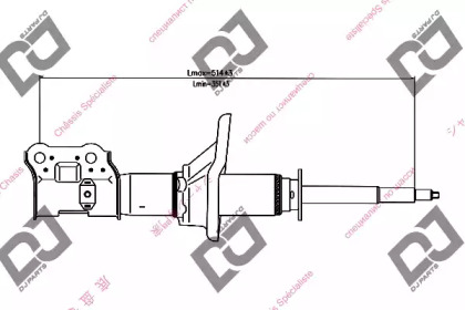 Амортизатор DJ PARTS DS1257GS