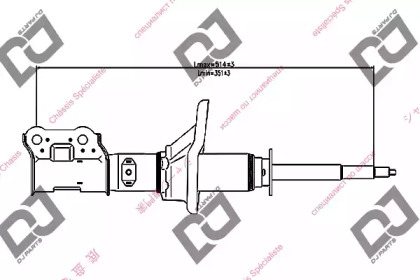 Амортизатор DJ PARTS DS1258GS