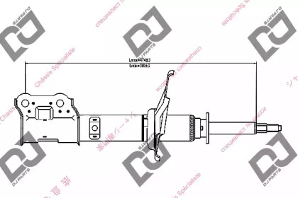 Амортизатор DJ PARTS DS1263GS