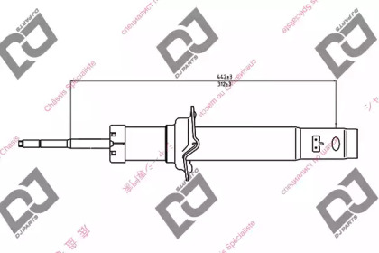 Амортизатор DJ PARTS DS1321GT